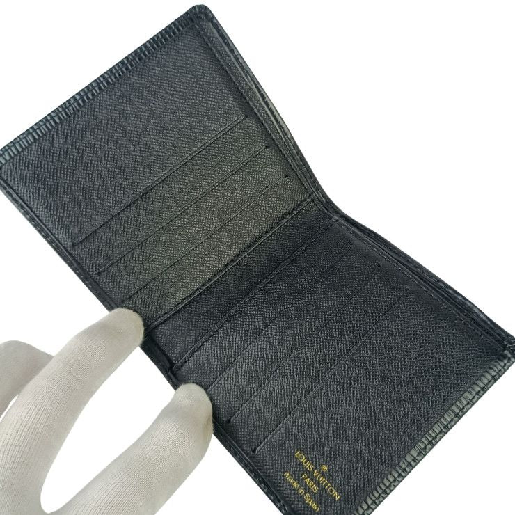 Louis Vuitton Bifold Wallet Porto Billets Cult Cles Black Epi Billfold — view 7