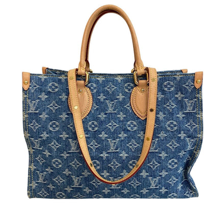 Louis Vuitton 2-Way On The Go MM Monogram Denim Tote — view 2