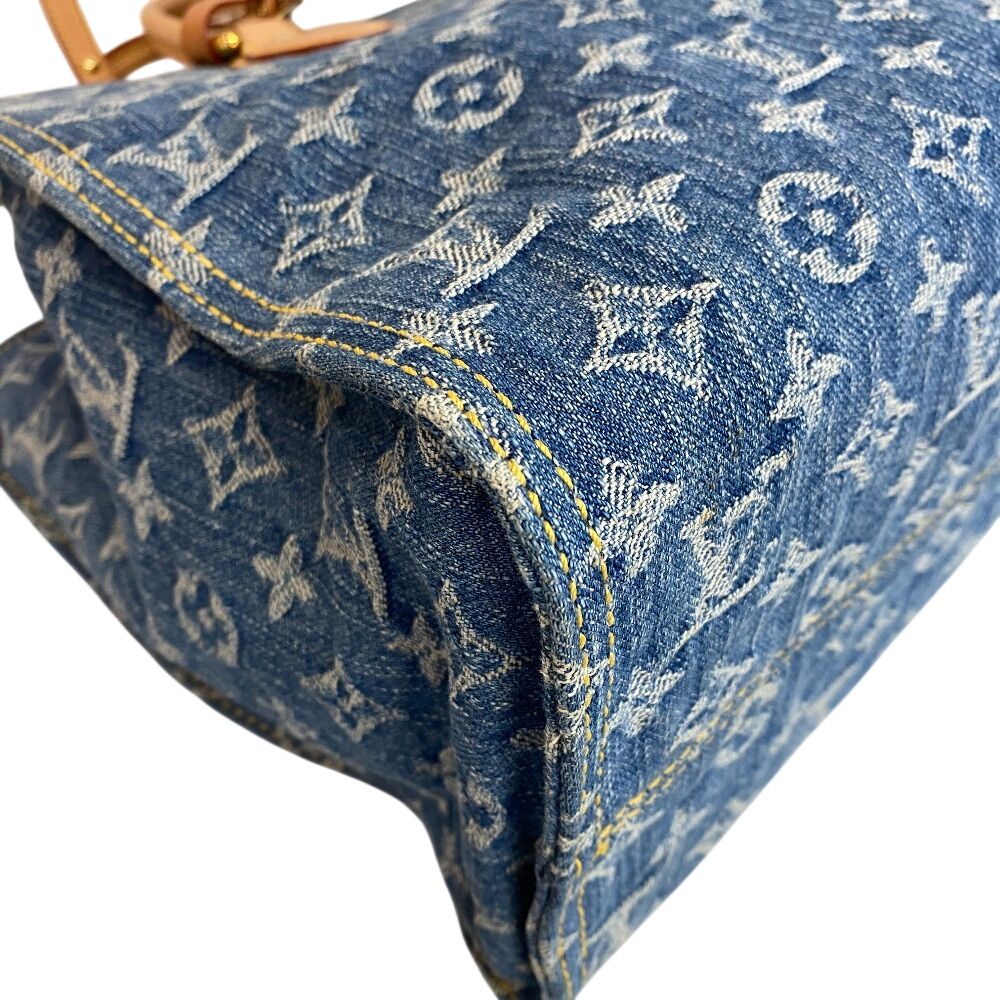 Louis Vuitton 2-Way On The Go MM Monogram Denim Tote — view 5