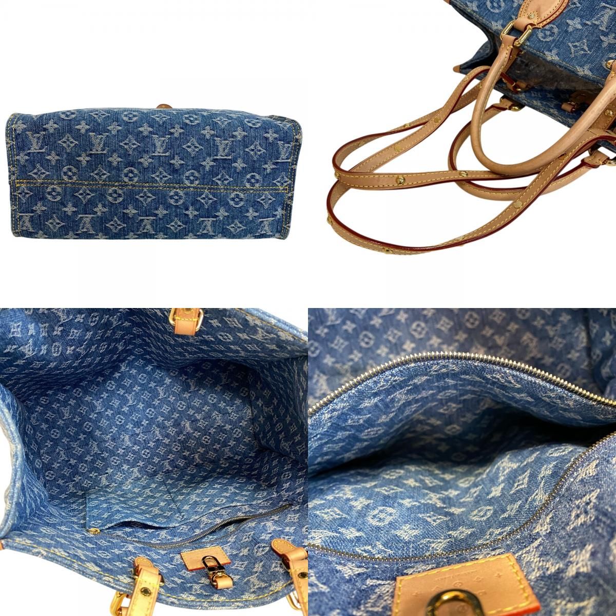 Louis Vuitton 2-Way On The Go MM Monogram Denim Tote — view 7