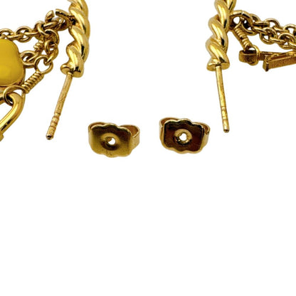 Louis Vuitton Earrings Hoop Pink Heart Flower Cadena Cles All Sweet Monogram — view 5