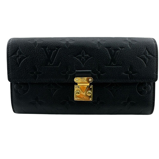 Louis Vuitton Bifold Slide Lock Portefeuille Sarah Metis Monogram Empreinte
