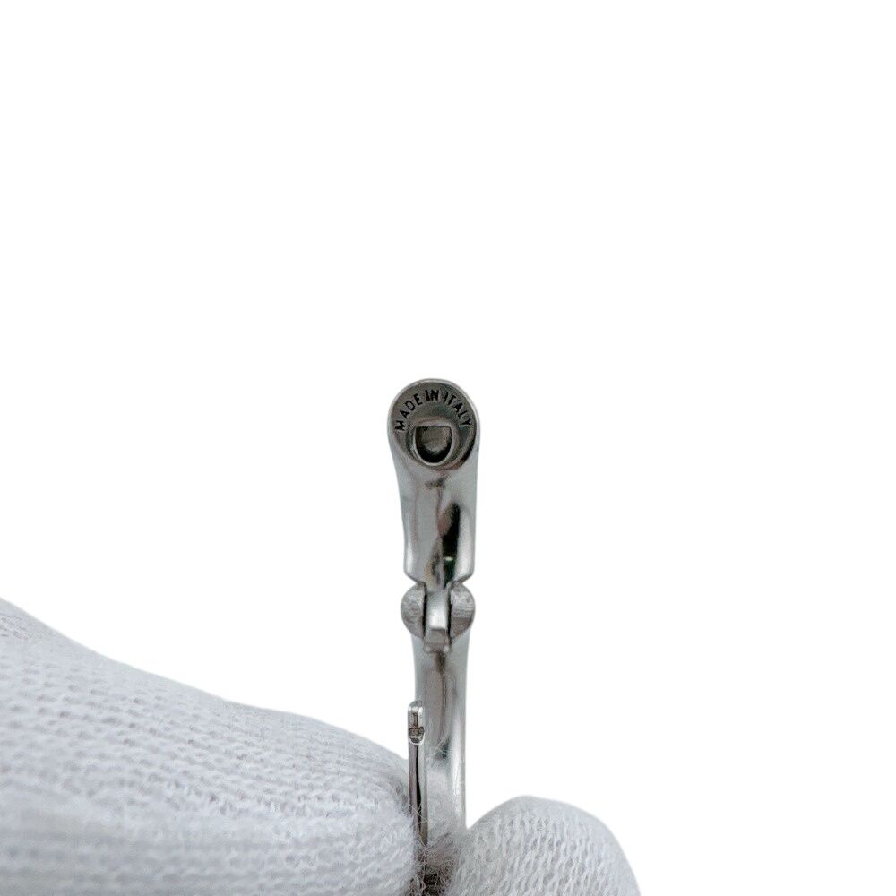 Balenciaga Hoop One Side Logo Loop Earrings — view 6