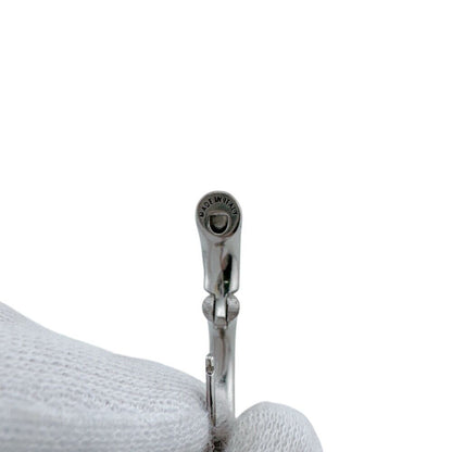 Balenciaga Hoop One Side Logo Loop Earrings — view 6
