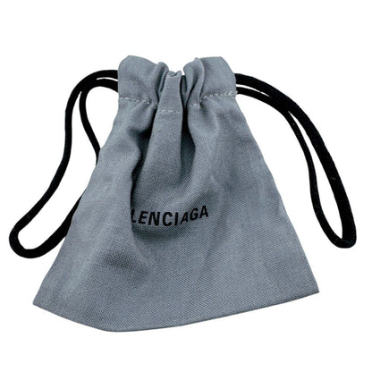 Balenciaga Hoop One Side Logo Loop Earrings — view 8