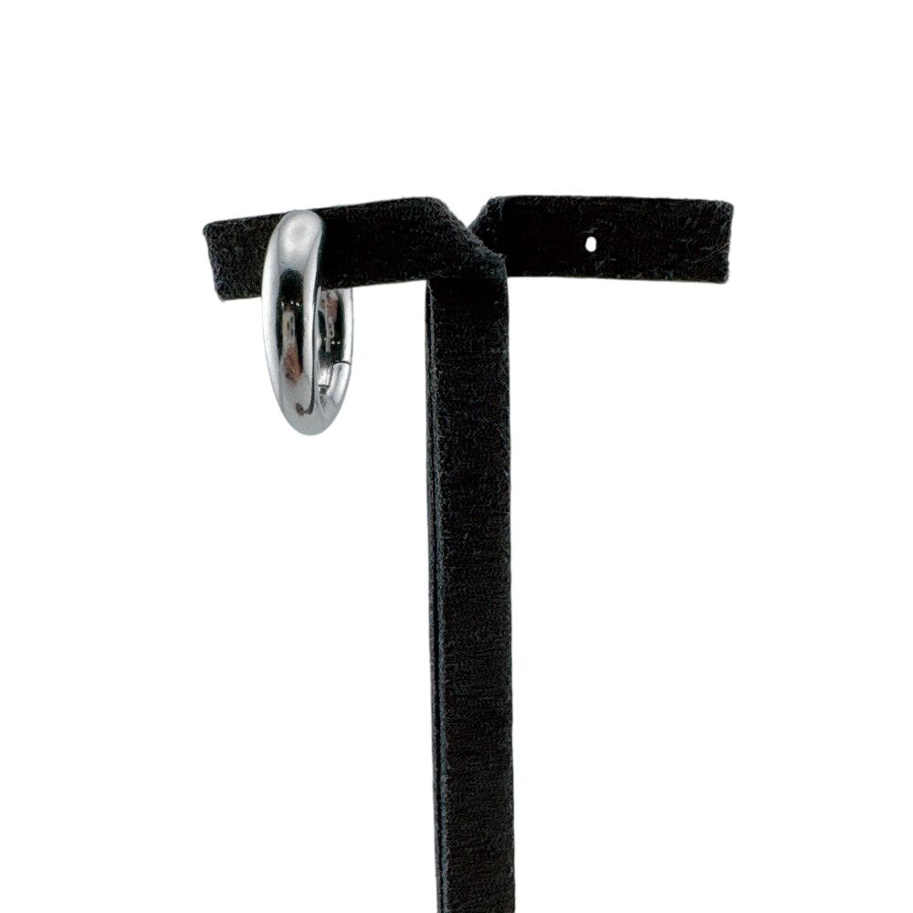 Balenciaga Hoop One Side Logo Loop Earrings — view 7