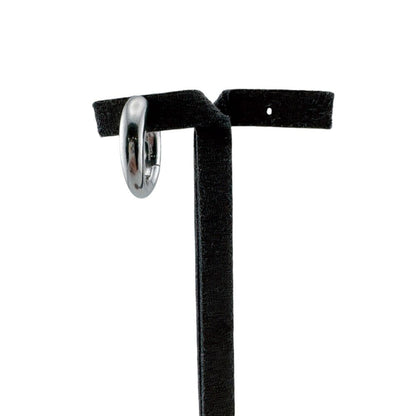 Balenciaga Hoop One Side Logo Loop Earrings — view 7
