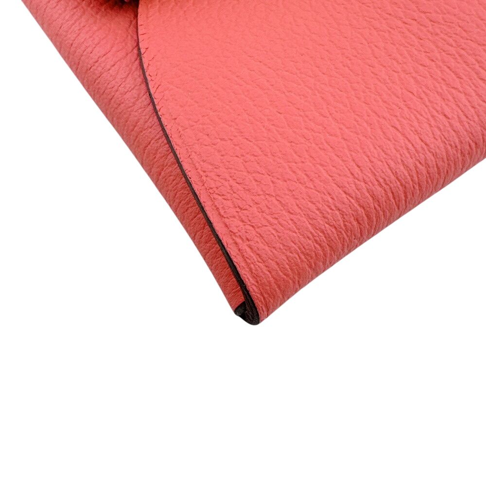 Hermes Silver Coin Purse Flap Mini Wallet Bastia Case — view 3
