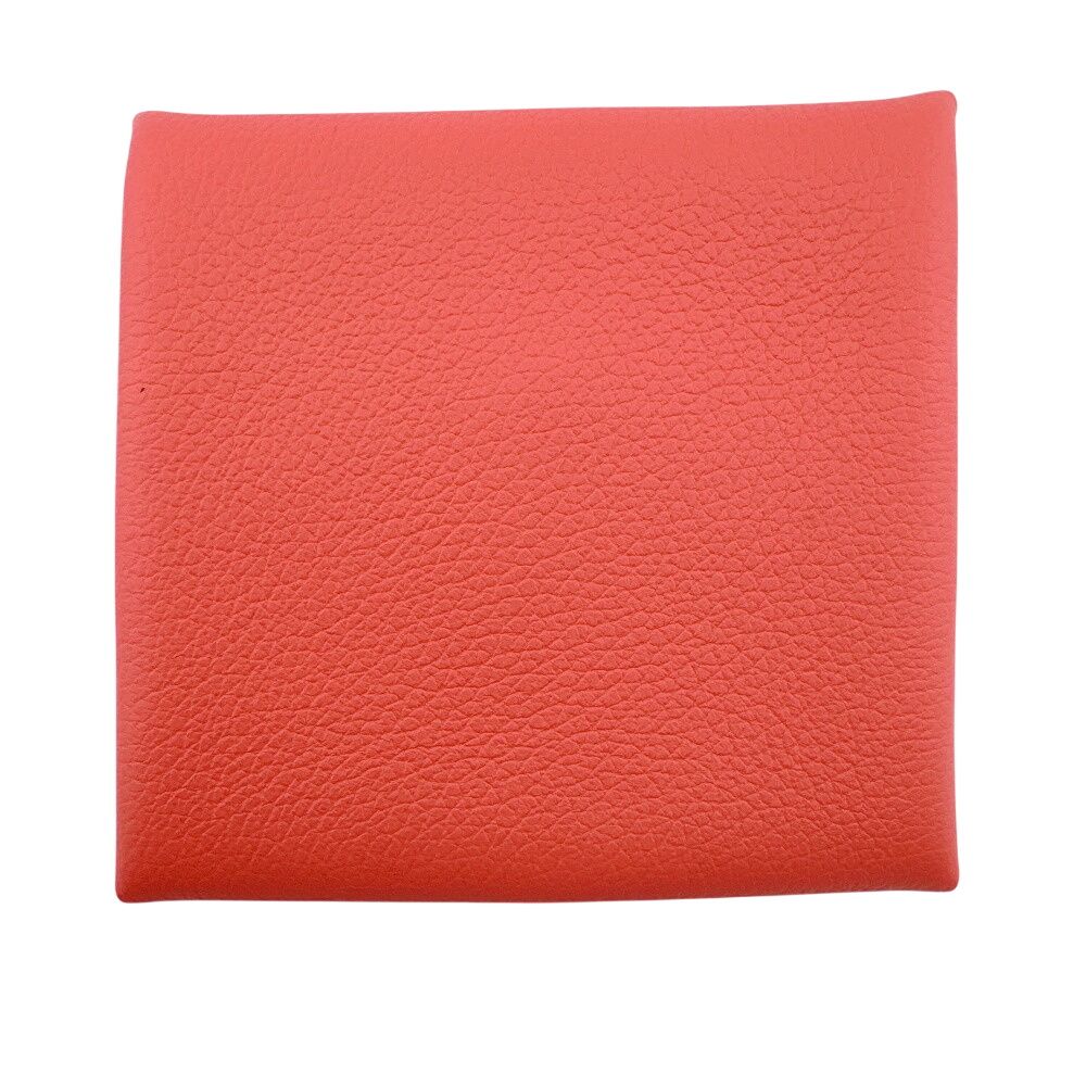 Hermes Silver Coin Purse Flap Mini Wallet Bastia Case — view 2