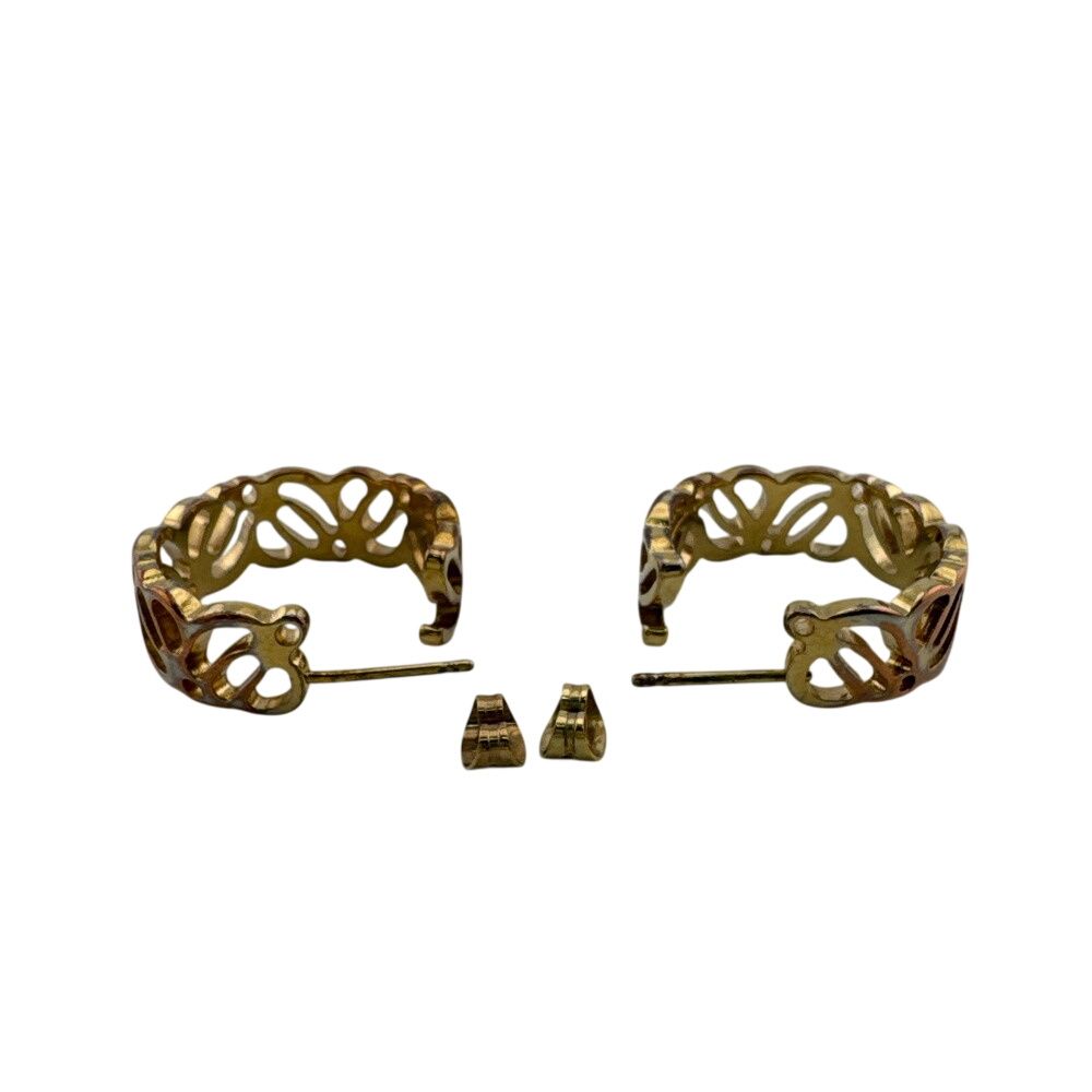 Loewe Hoop Anagram Earrings — view 5