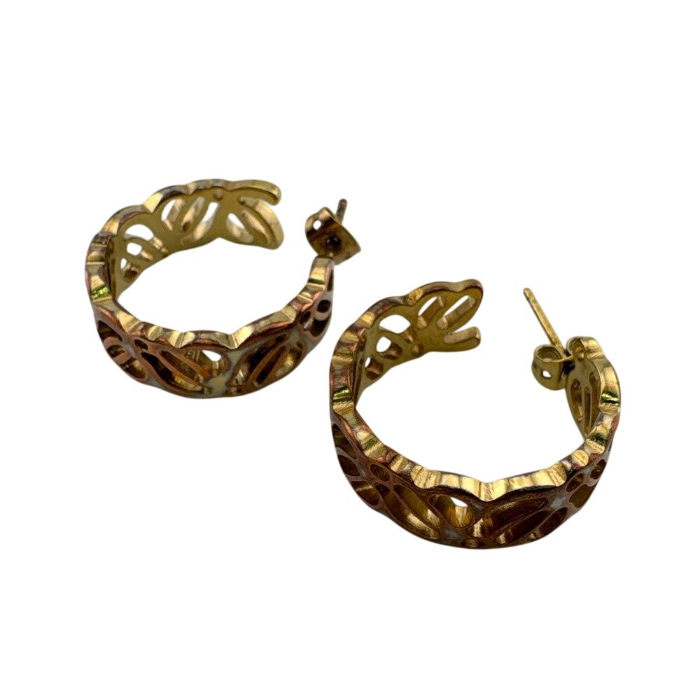 Loewe Hoop Anagram Earrings