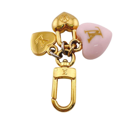 Louis Vuitton Bag Charm Key Holder Key Ring Micro LV Initial — view 3