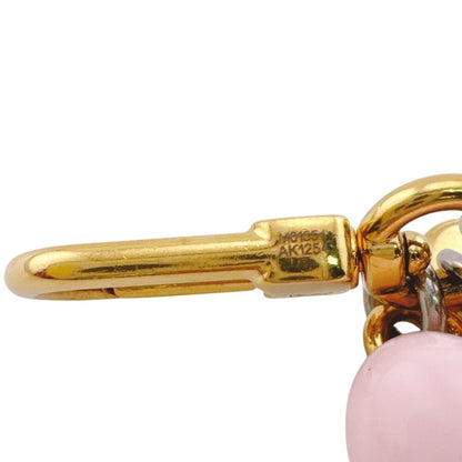 Louis Vuitton Bag Charm Key Holder Key Ring Micro LV Initial — view 4