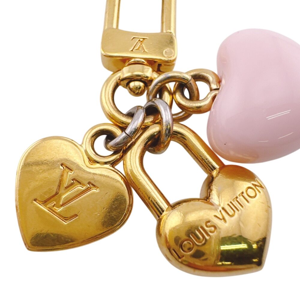 Louis Vuitton Bag Charm Key Holder Key Ring Micro LV Initial — view 5