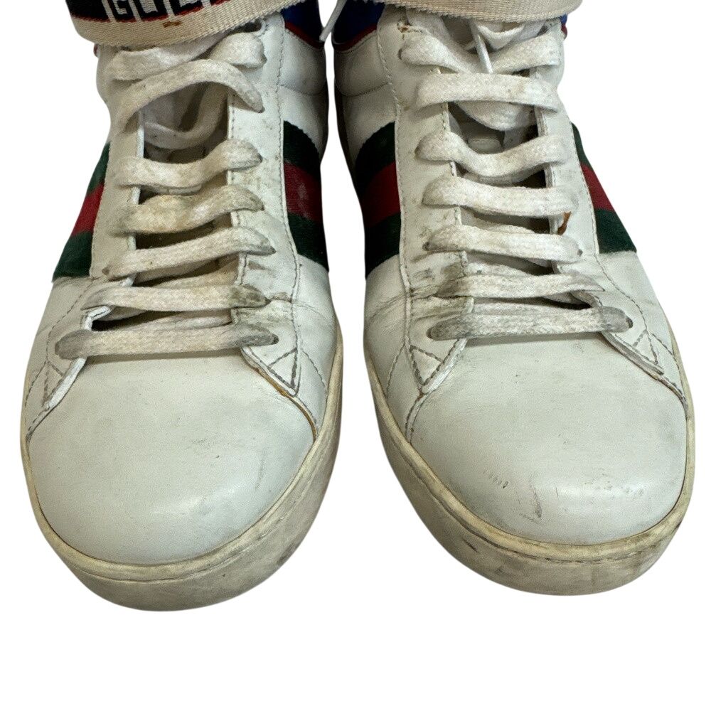 Gucci Shoes Ace Stripe High Cut Sneakers Sherry Line — view 4