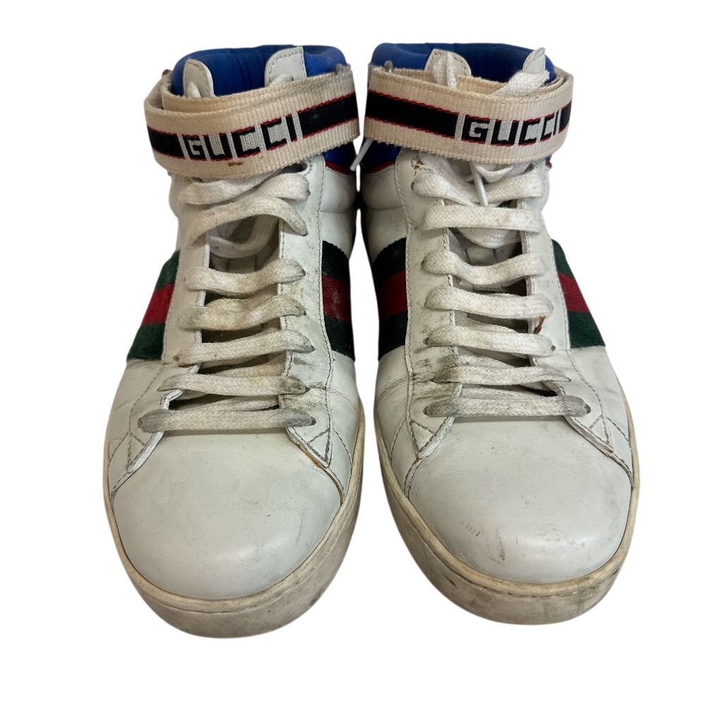 Gucci Shoes Ace Stripe High Cut Sneakers Sherry Line — view 2