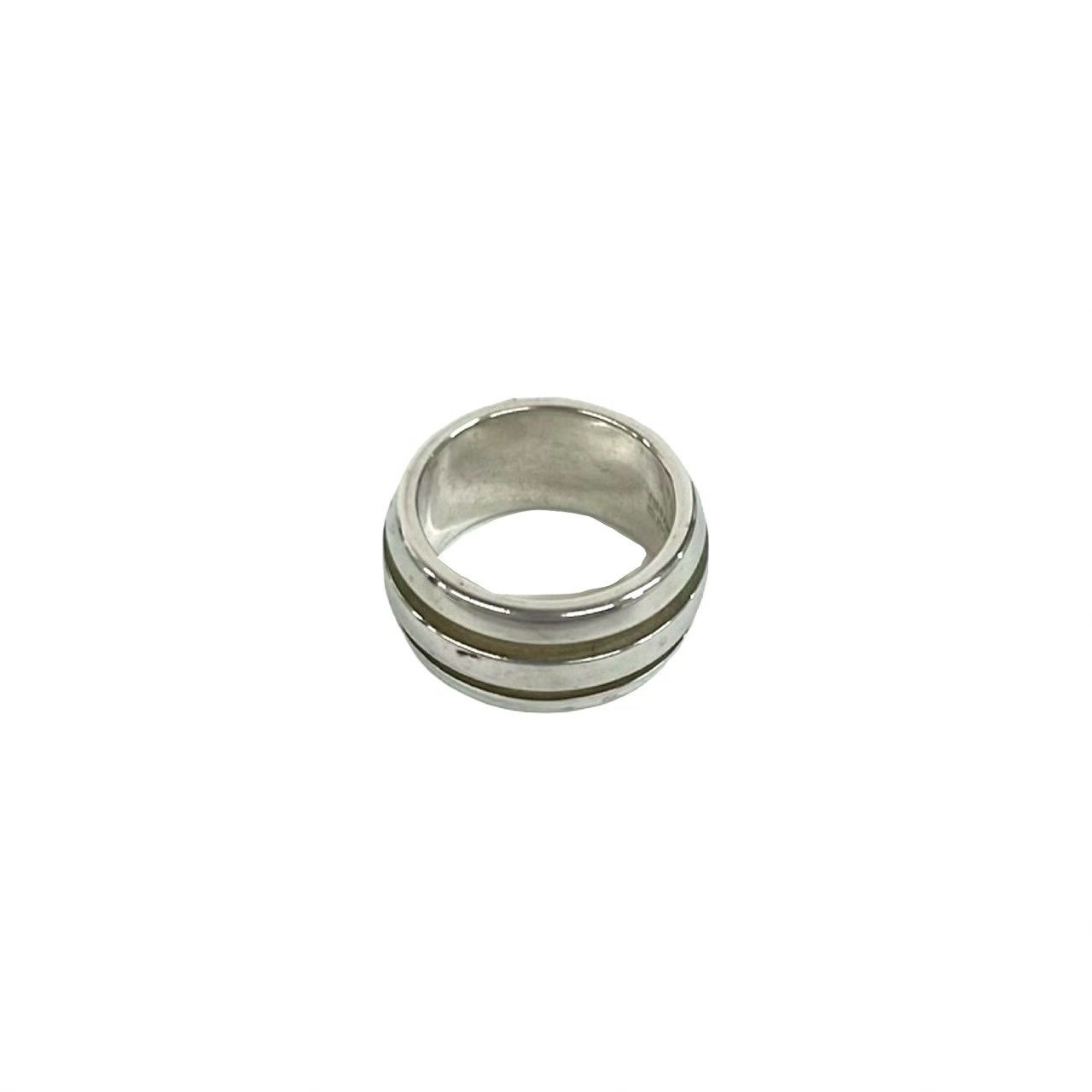 Tiffany & Co Group Double Line Ring 925 Sterling Silver — view 5