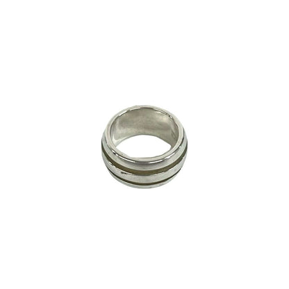 Tiffany & Co Group Double Line Ring 925 Sterling Silver — view 5