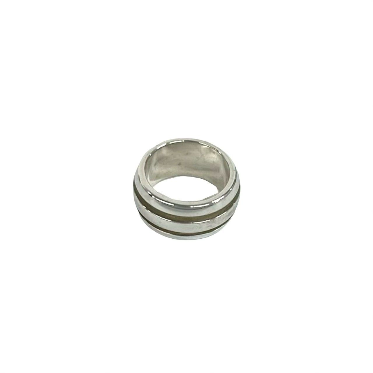 Tiffany & Co Group Double Line Ring 925 Sterling Silver — view 4