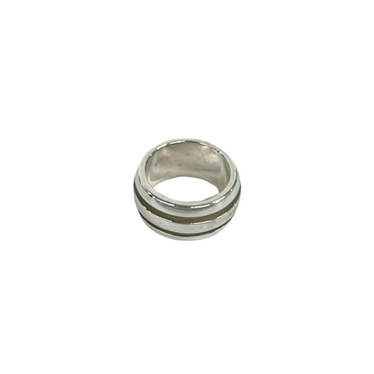 Tiffany & Co Group Double Line Ring 925 Sterling Silver — view 4