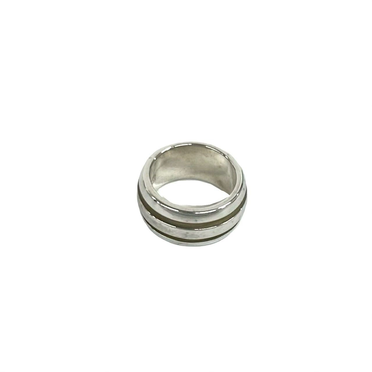 Tiffany & Co Group Double Line Ring 925 Sterling Silver — view 6