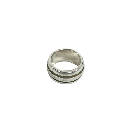 Tiffany & Co Group Double Line Ring 925 Sterling Silver — view 6