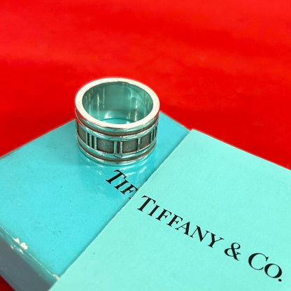 Tiffany & Co Wide Atlas Ring 925 Sterling Silver