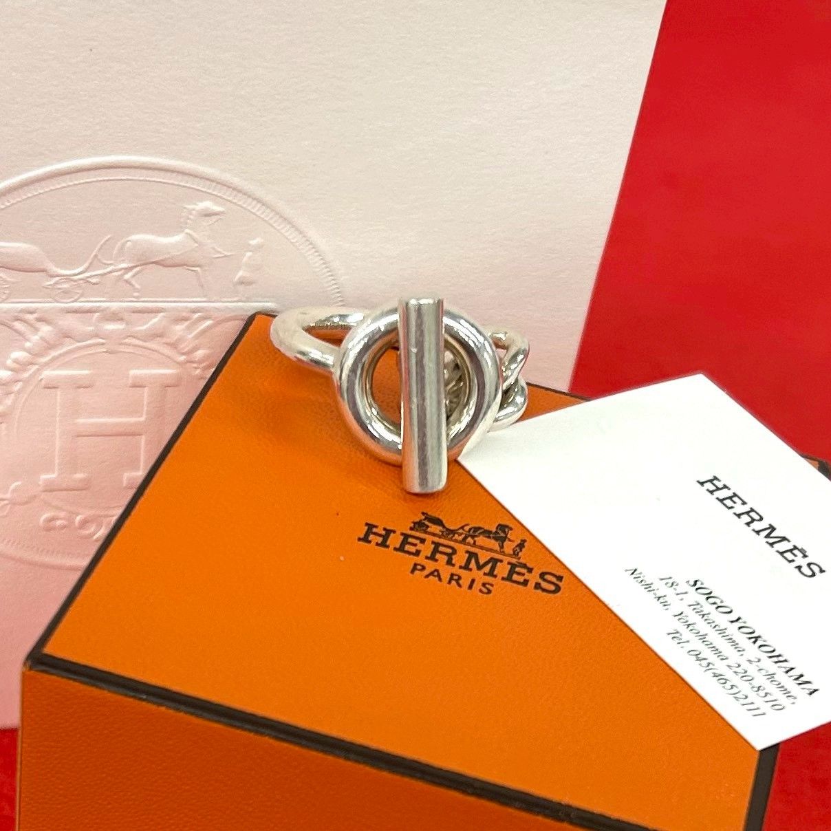 Hermes Croisette GM Ring 925 Sterling Silver