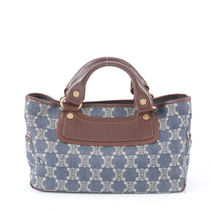 Celine Paris Macadam Boogie with Leather Handbag Tote — view 3