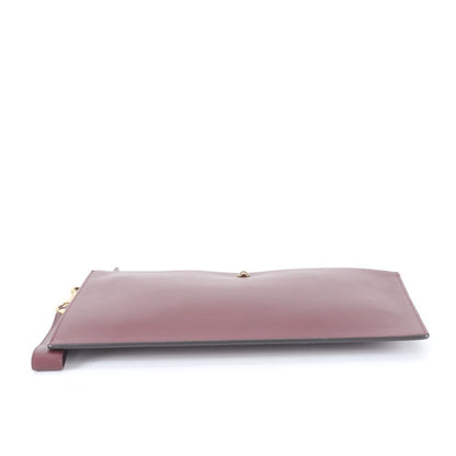 Gucci Animalier Tiger Head Leather Clutch Pouch Business — view 5