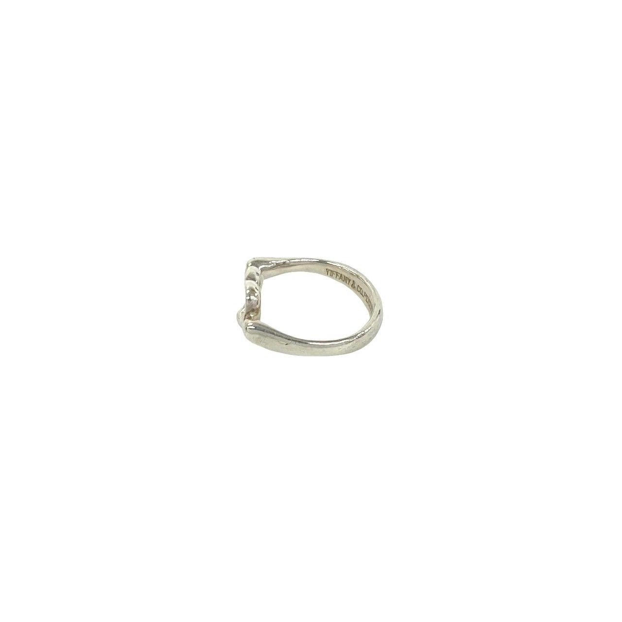 Tiffany & Co Open Heart Ring 925 Sterling Silver No 6 — view 4