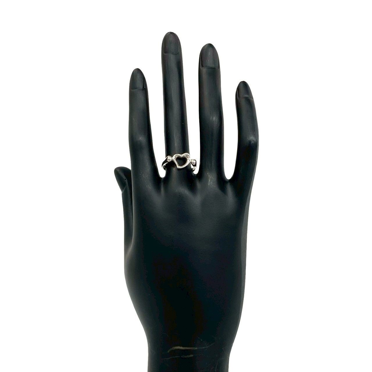 Tiffany & Co Open Heart Ring 925 Sterling Silver No 6 — view 2