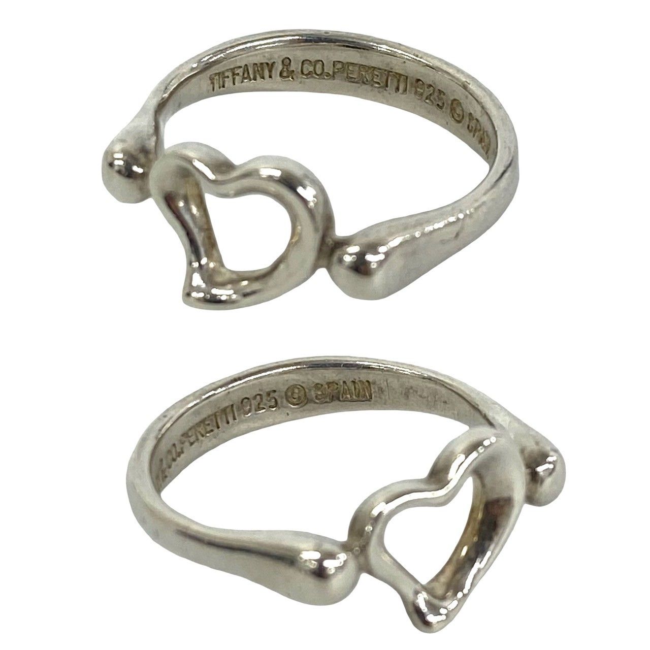 Tiffany & Co Open Heart Ring 925 Sterling Silver No 6 — view 3