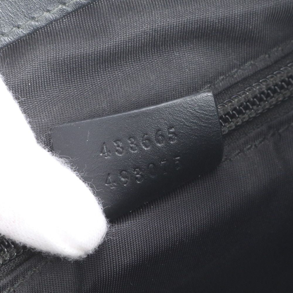 Gucci GG Supreme Sherry Line Leather Clutch Pouch Business — view 9