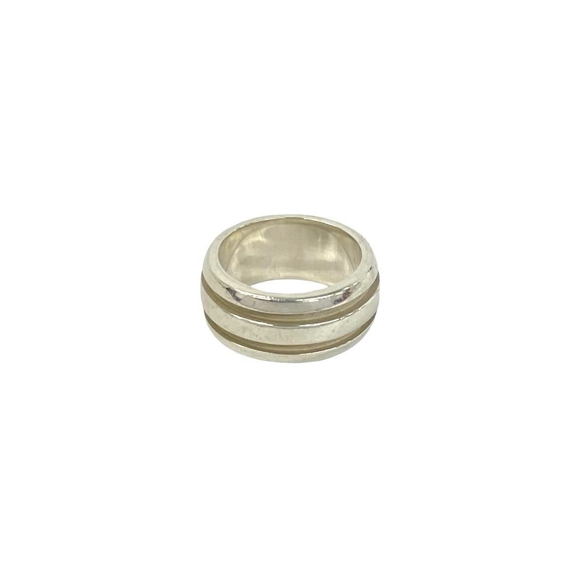Tiffany & Co Group Double Line Ring 925 Sterling Silver — view 6