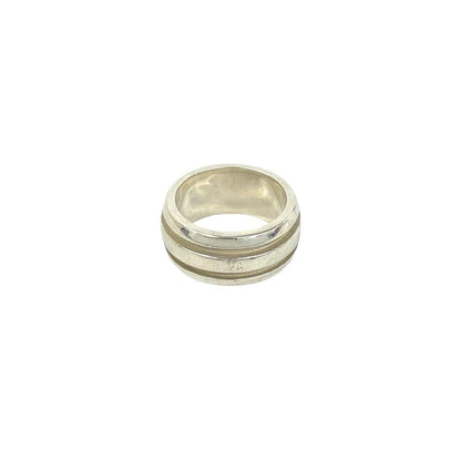Tiffany & Co Group Double Line Ring 925 Sterling Silver — view 5