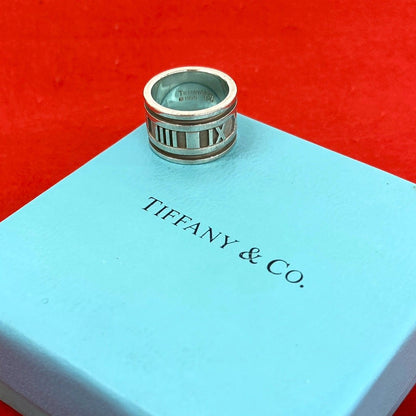 Tiffany & Co Wide Atlas Ring 925 Sterling Silver