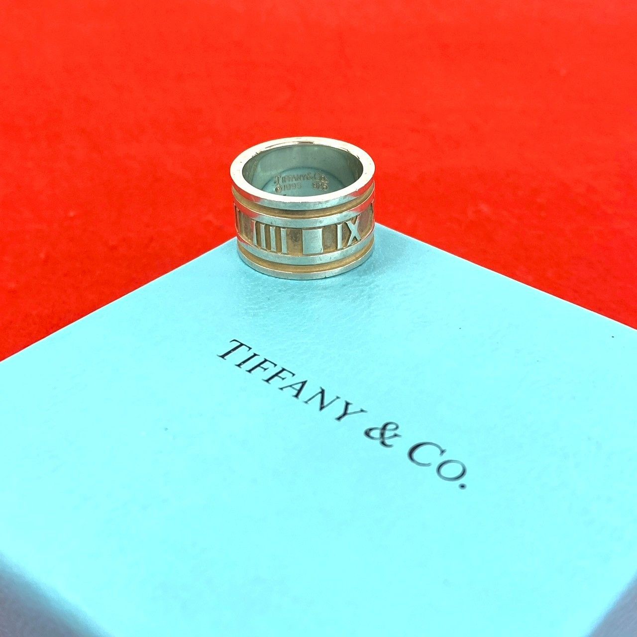 Tiffany & Co Wide Atlas Ring 925 Sterling Silver