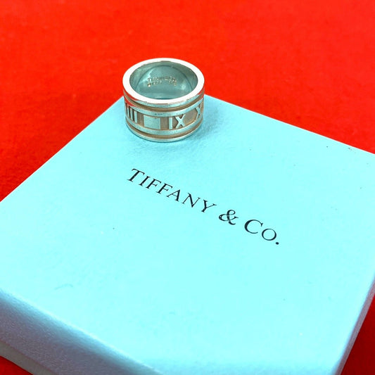 Tiffany & Co Wide Atlas Ring 925 Sterling Silver