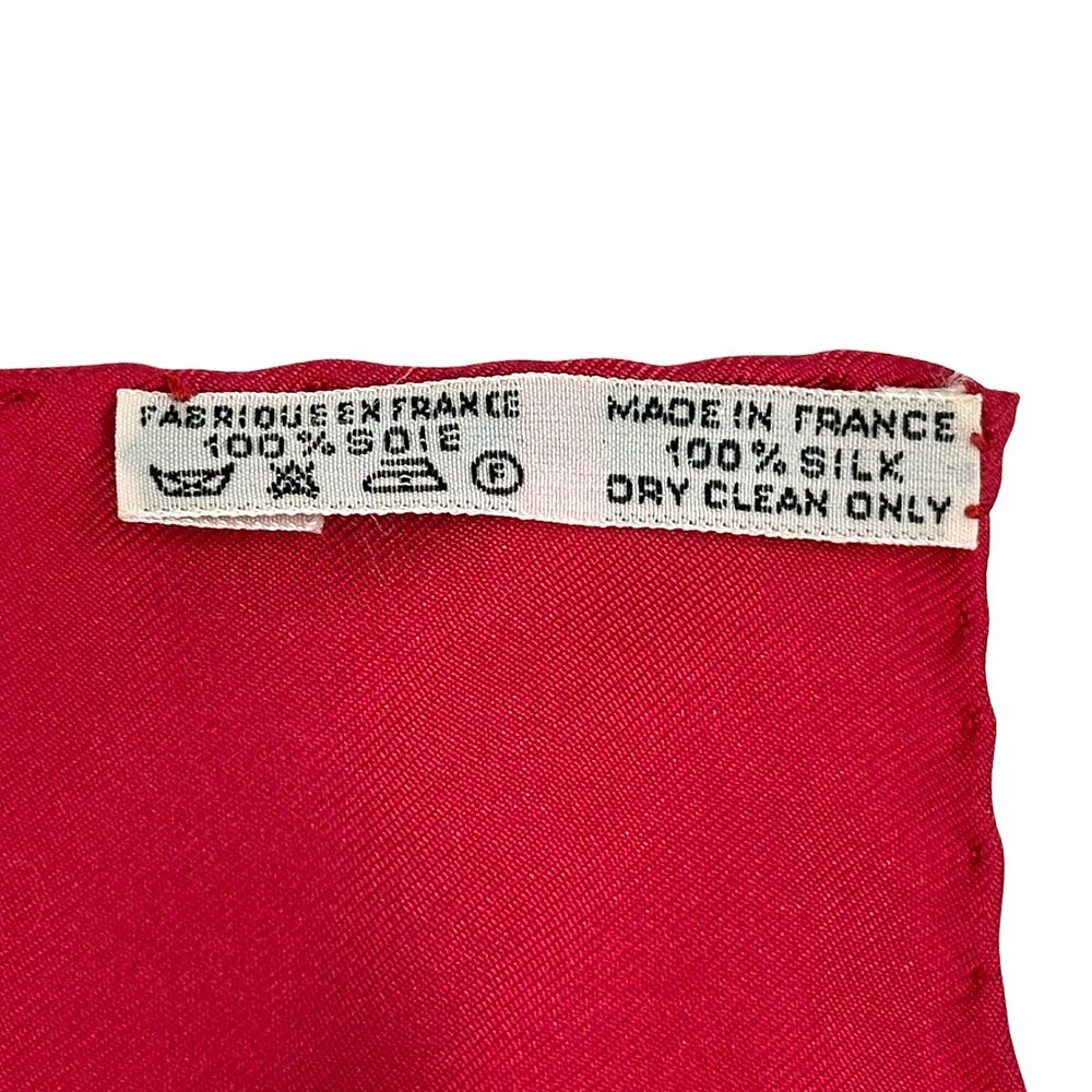 Hermes Scarf Carre 90 Spring Silk Red Multi Color Carriage Large — view 4
