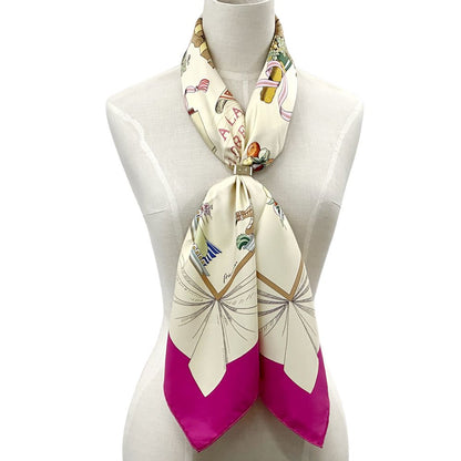 Hermes Scarf Carre 90 la Gloire de la Cuisine Francaise Celebrating French Silk — view 5