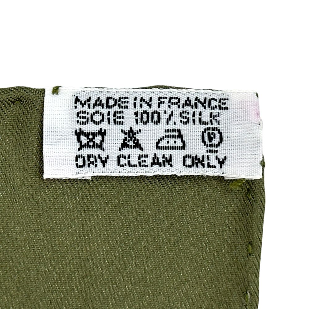 Hermes Scarf Petit Carre Neige D'antan Last Winter Silk Green Multi Color — view 5