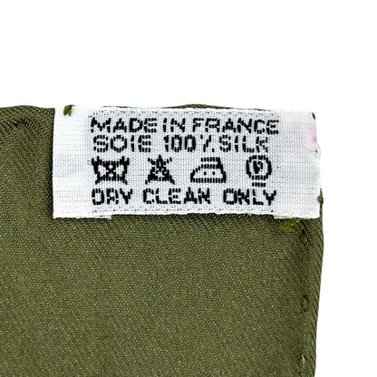 Hermes Scarf Petit Carre Neige D'antan Last Winter Silk Green Multi Color — view 5