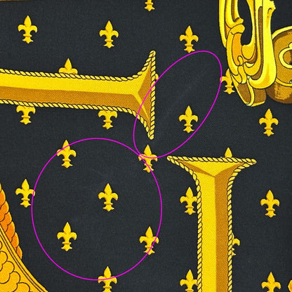 Hermes Scarf Carre 90 Selles a Housse Cover Sitting Silk Black Yellow Multi — view 8