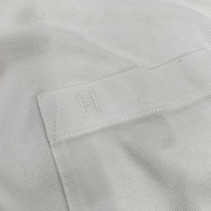 Hermes White Chest Pocket Embroidery Pique T-Shirt — view 7