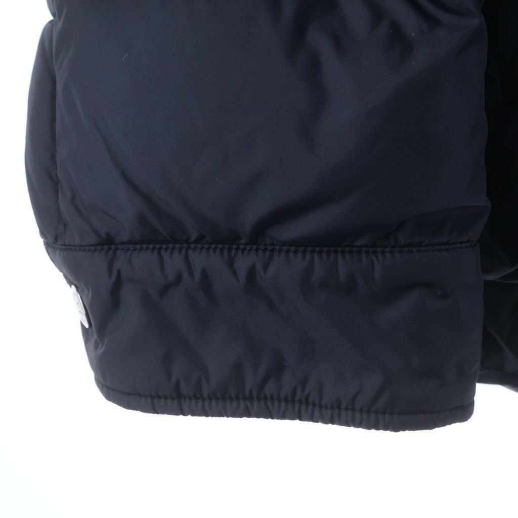 Moncler Prevot Hooded Down Jacket Navy — view 6