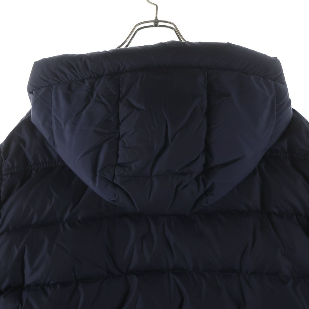 Moncler Prevot Hooded Down Jacket Navy — view 4