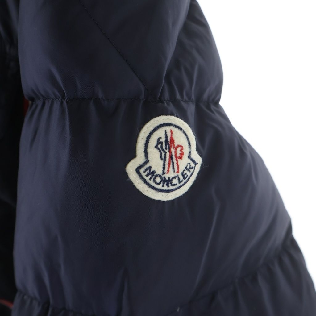 Moncler Prevot Hooded Down Jacket Navy — view 5