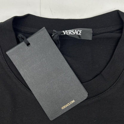 Versace Medusa Motif Logo Print Cotton Jersey T-Shirt — view 3