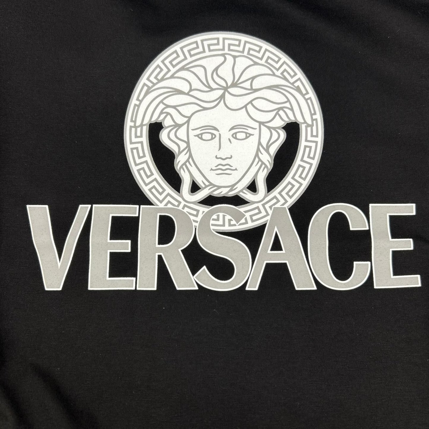 Versace Medusa Motif Logo Print Cotton Jersey T-Shirt — view 7